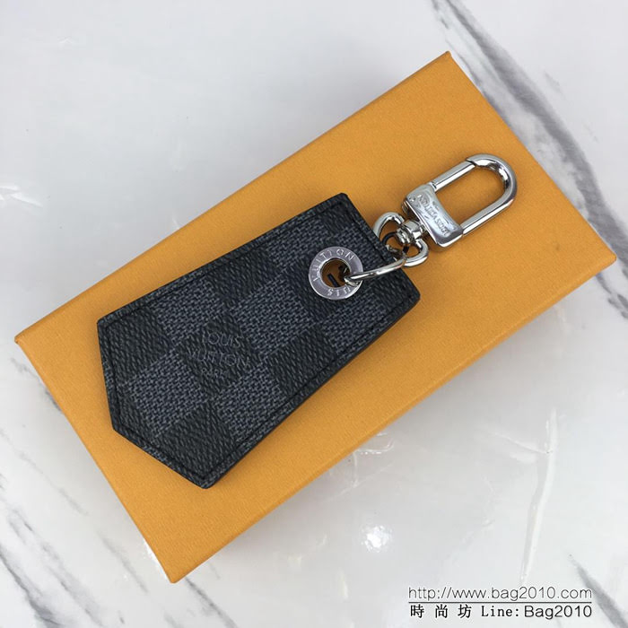 路易威登LV 頂級原單 M67916黑格 ENCHAPPES 鑰匙扣 刻有路易威登品牌標識  ydh1046